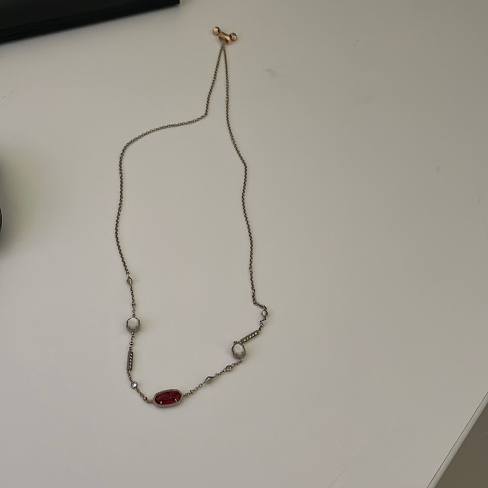 Rose Gold Adjustable Kendra Scott Necklace